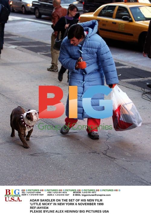 Adam Sandler on the Set of 'Little Nicky' in NY