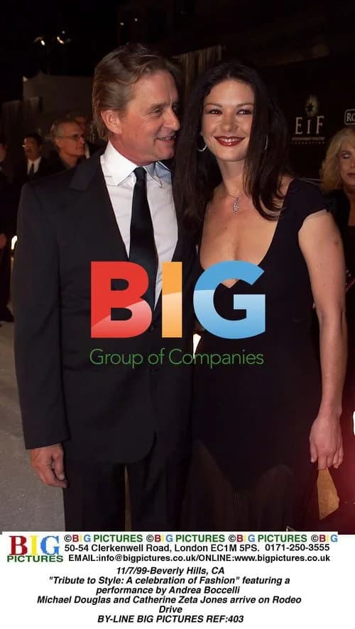Michael Douglas and Catherine Zeta Jones at Fashion Event