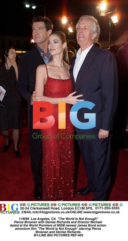 Pierce Brosnan, Denise Richards at "The World Is Not Enough" Premiere