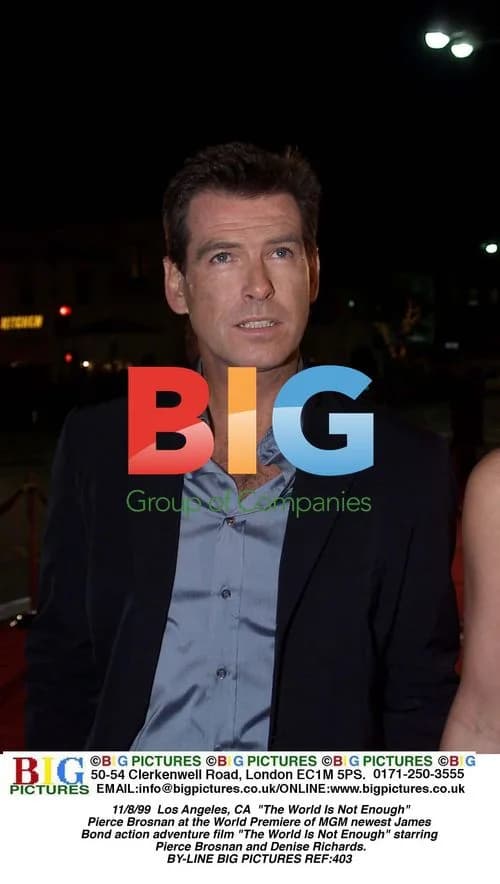 Pierce Brosnan at "The World Is Not Enough" Premiere