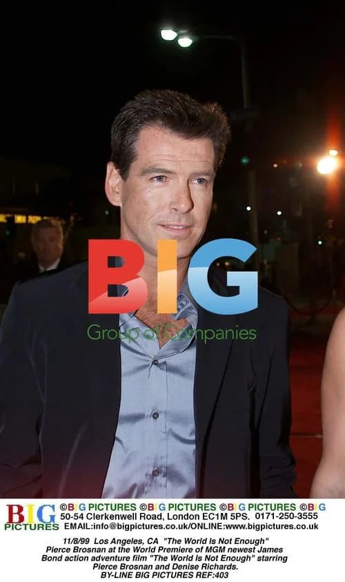 Pierce Brosnan at "The World Is Not Enough" Premiere
