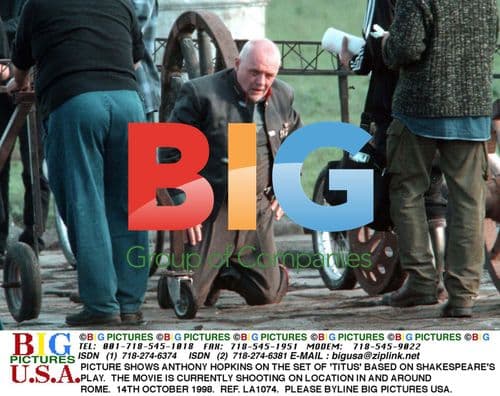 Anthony Hopkins on 'Titus' Set in Rome