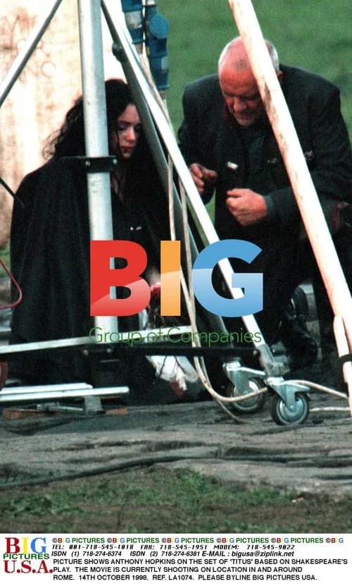 Anthony Hopkins on set of 'Titus' in Rome