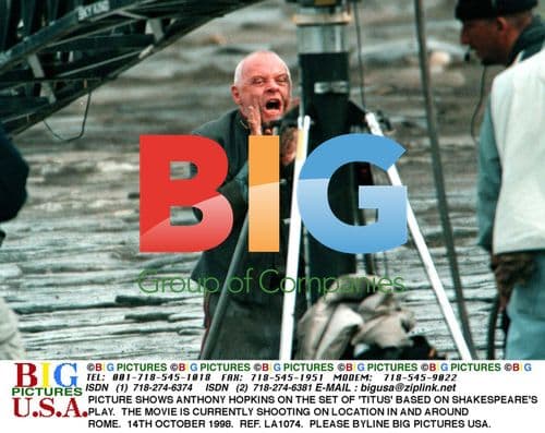 Anthony Hopkins on 'Titus' Set