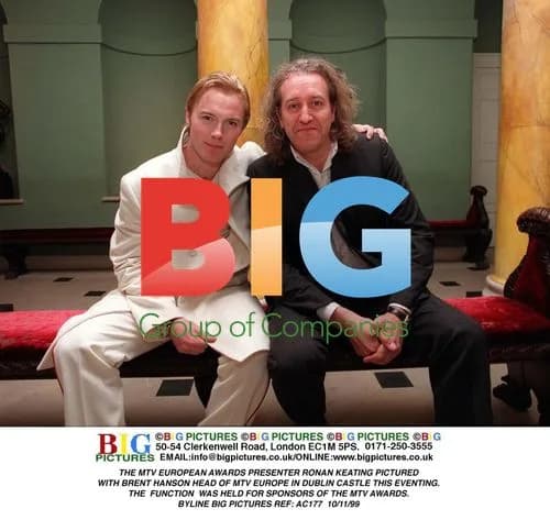 Ronan Keating and Brent Hanson at MTV European Awards Event