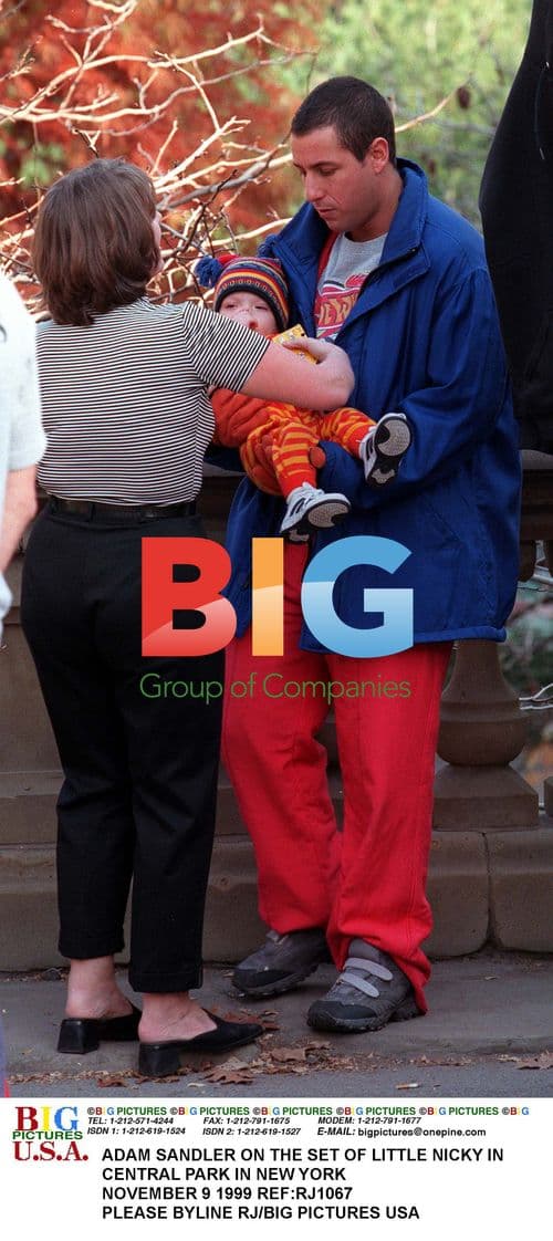 Adam Sandler on the set of Little Nicky
