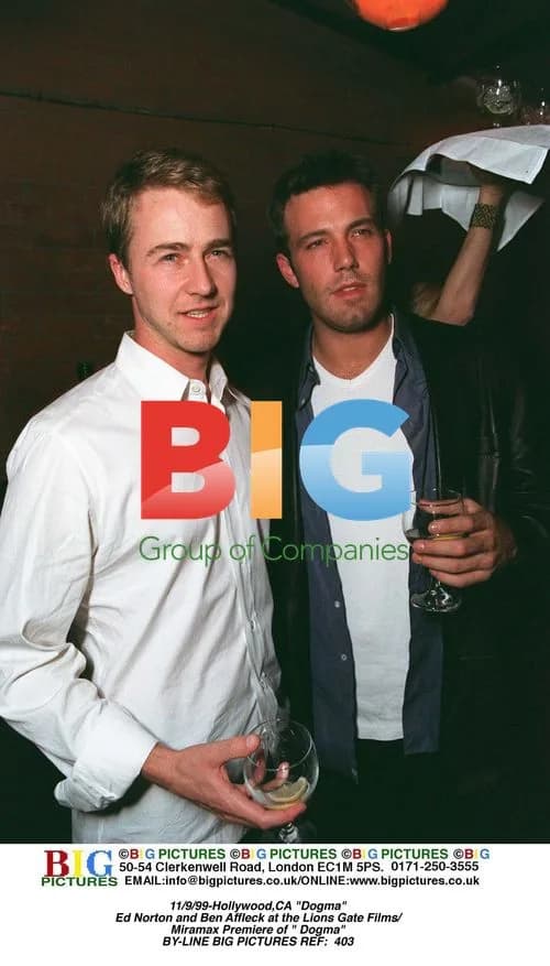 Edward Norton and Ben Affleck at "Dogma" Premiere