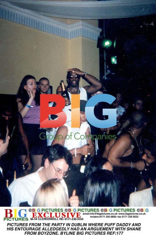 Puff Daddy and Boyzone at Dublin Party