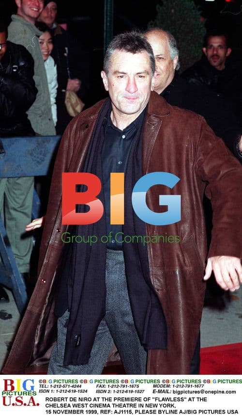 Robert De Niro at "Flawless" Premiere in NYC