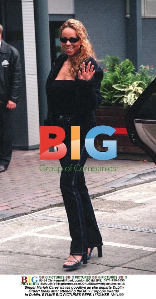 Mariah Carey departs Dublin airport