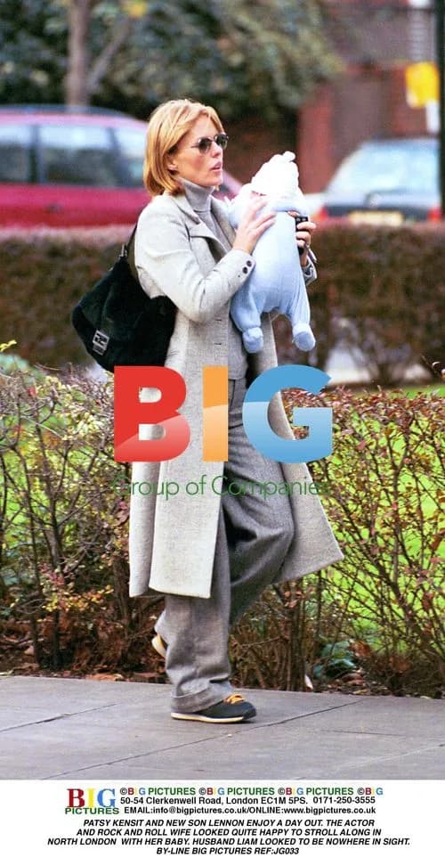 Patsy Kensit and son Lennon out in London