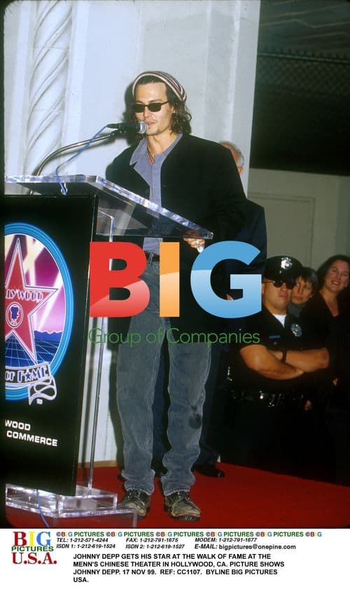 JOHNNY DEPP GETS STAR ON HOLLYWOOD WALK OF FAME