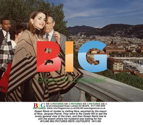Queen Rania of Jordan visits Nice
