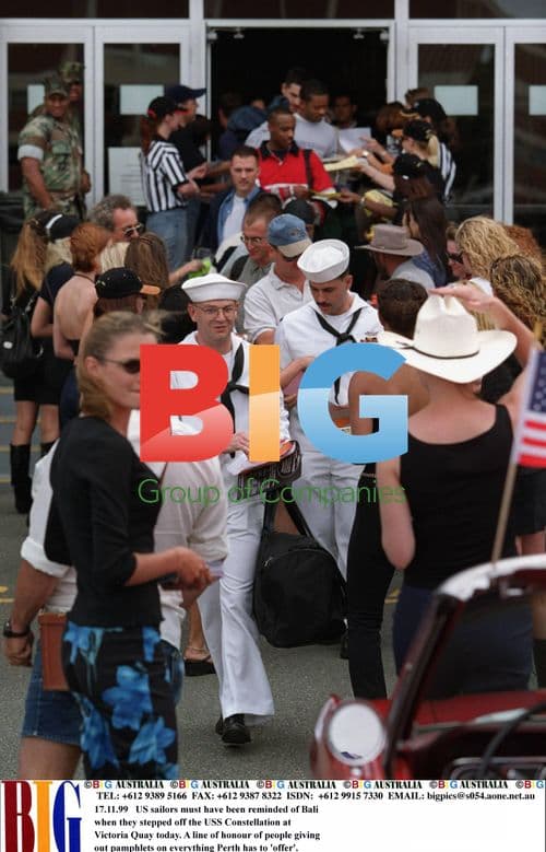 US Sailors Welcomed in Perth, Australia