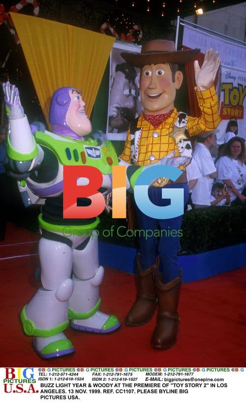 Buzz Lightyear & Woody at Toy Story 2 Premiere