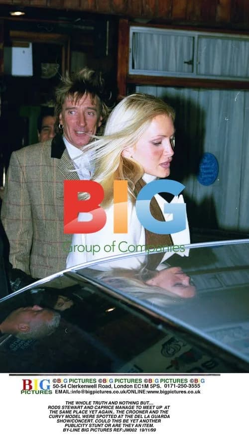 Rod Stewart and Caprice Spotted