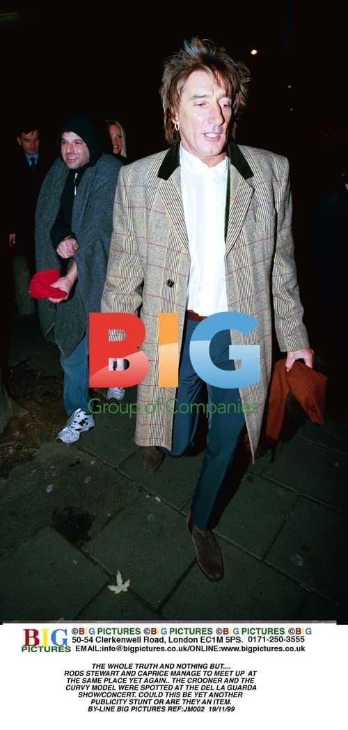 Rod Stewart and Caprice at Del La Guarda Event