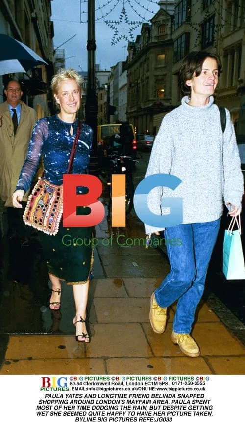 Paula Yates Spotted Shopping in Mayfair
