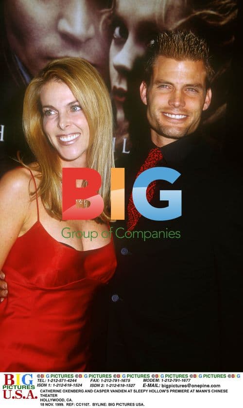 CATHERINE OXENBURG AND CASPER VAN DIEN at Sleepy Hollow Premiere