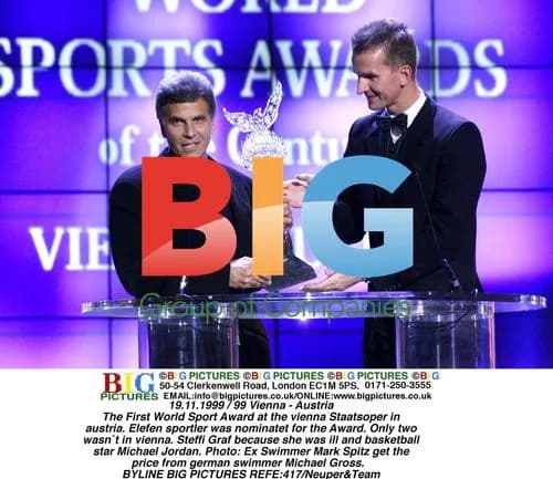 Mark Spitz receives award at World Sport Awards in Vienna