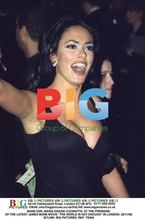 BOND GIRL MARIA GRAZIA CUCINOTTA AT LONDON PREMIERE