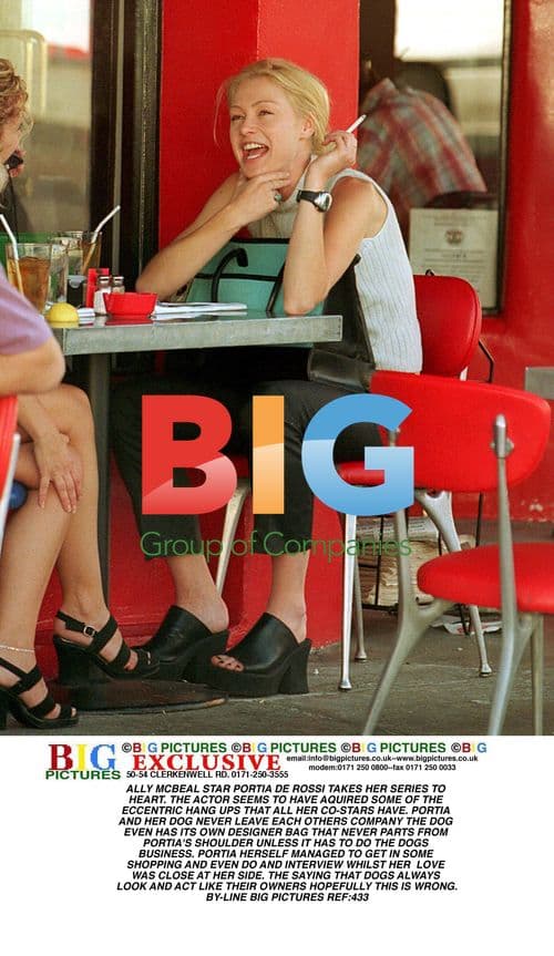 Portia de Rossi and Her Furry Companion