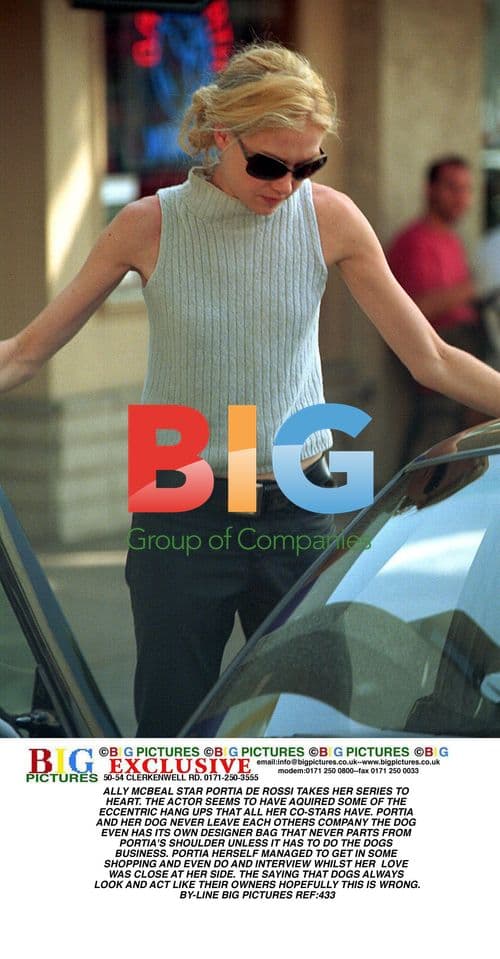 Portia de Rossi and Her Furry Companion