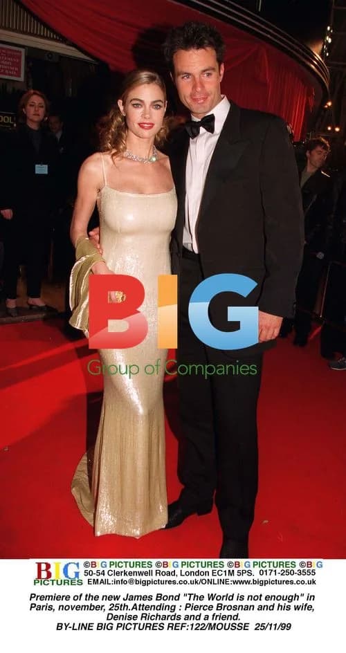 Pierce Brosnan & Denise Richards at 'The World is Not Enough' Premiere