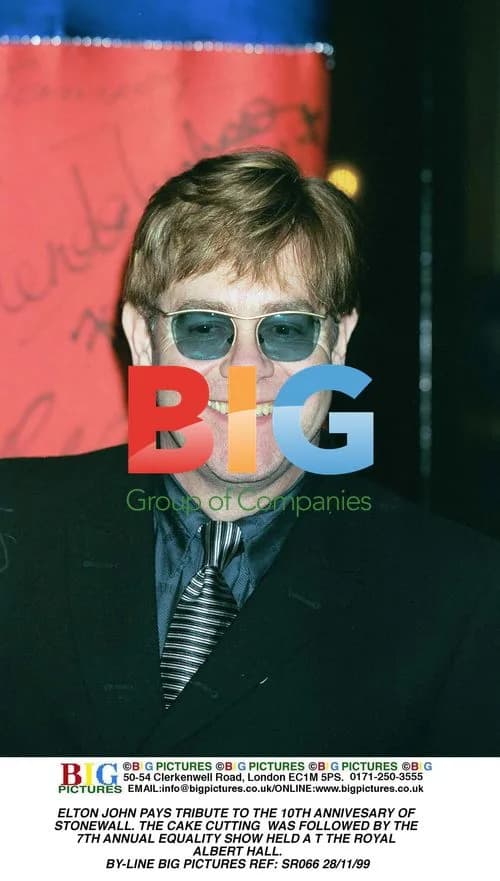 ELTON JOHN PAYS TRIBUTE TO STONEWALL 10TH ANNIVERSARY