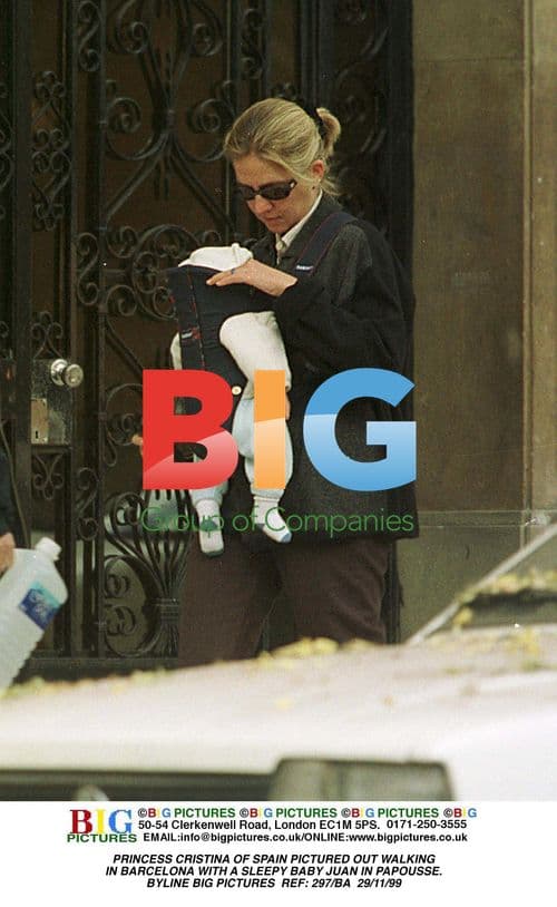 Princess Cristina and Baby Juan in Barcelona