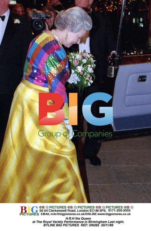 Queen at Royal Variety Show in Birmingham