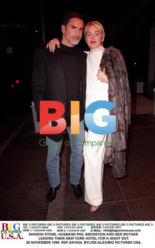Sharon Stone and family leave NY hotel