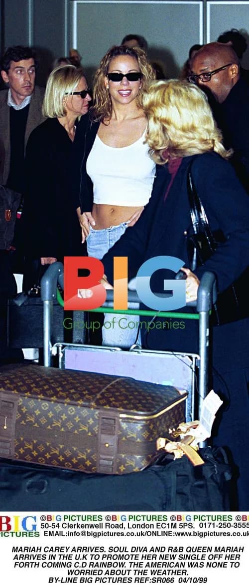 Mariah Carey Arrives in the U.K.