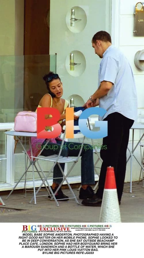 Sophie Anderton Chats on Mobile Phone
