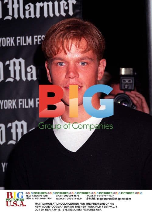 Matt Damon at 'Dogma' NY Film Festival Premiere