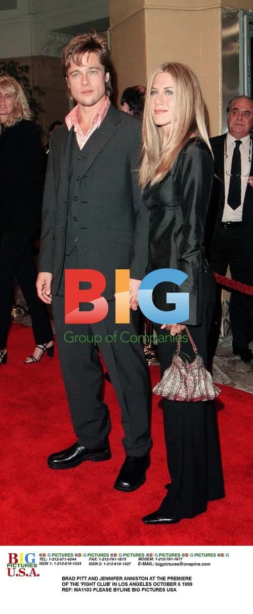 Brad Pitt and Jennifer Aniston at 'Fight Club' Premiere