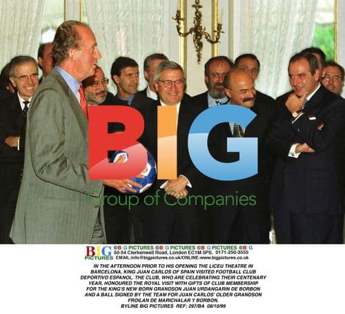 King Juan Carlos Visits Deportivo Espanol