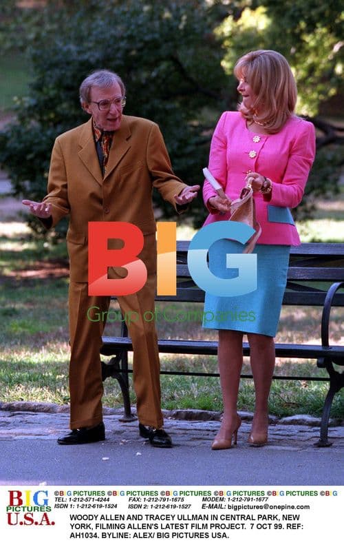 WOODY ALLEN AND TRACEY ULLMAN ON FILM SET