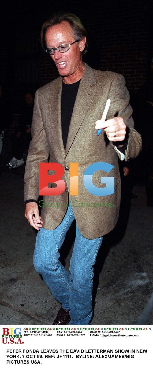 Peter Fonda Leaves David Letterman Show