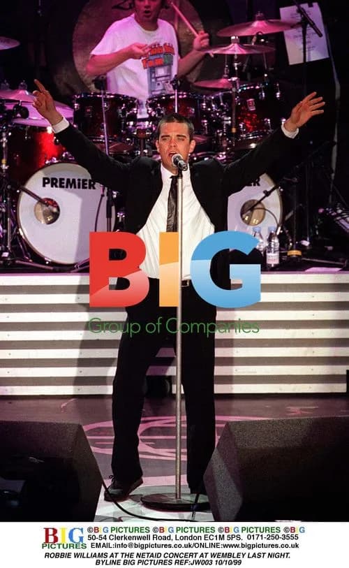 Robbie Williams at NetAid Concert