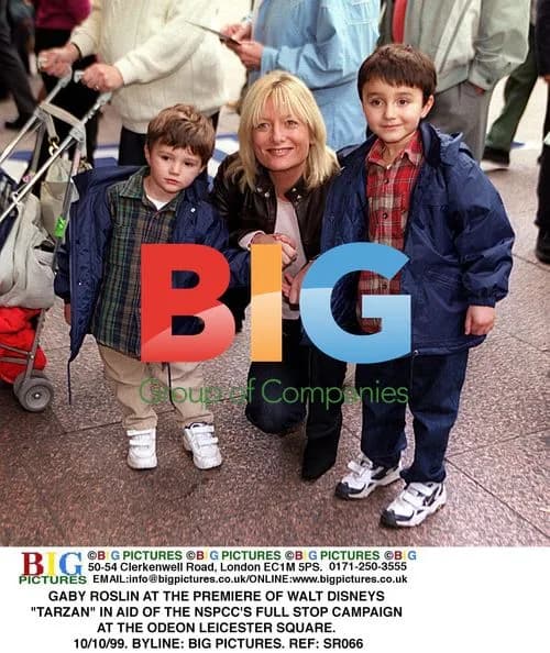 Gaby Roslin at "Tarzan" premiere, 1999