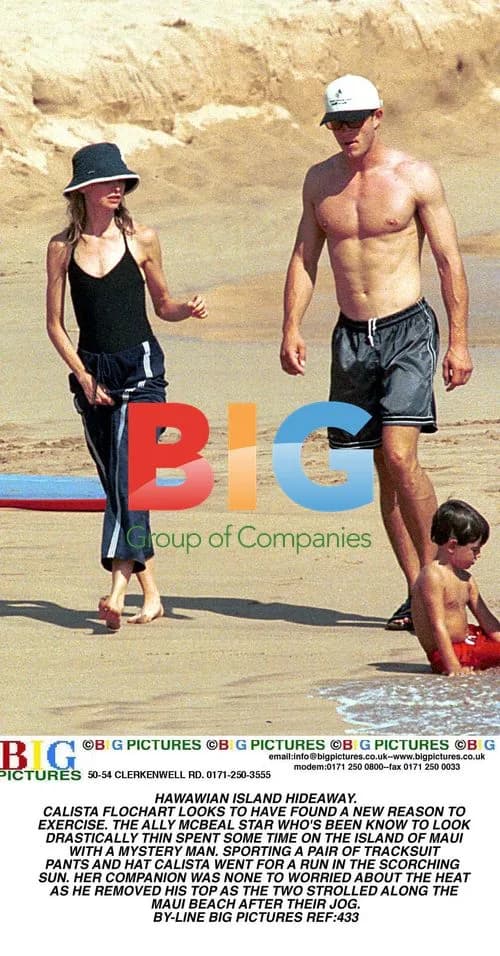 Calista Flockhart Spotted Jogging in Maui