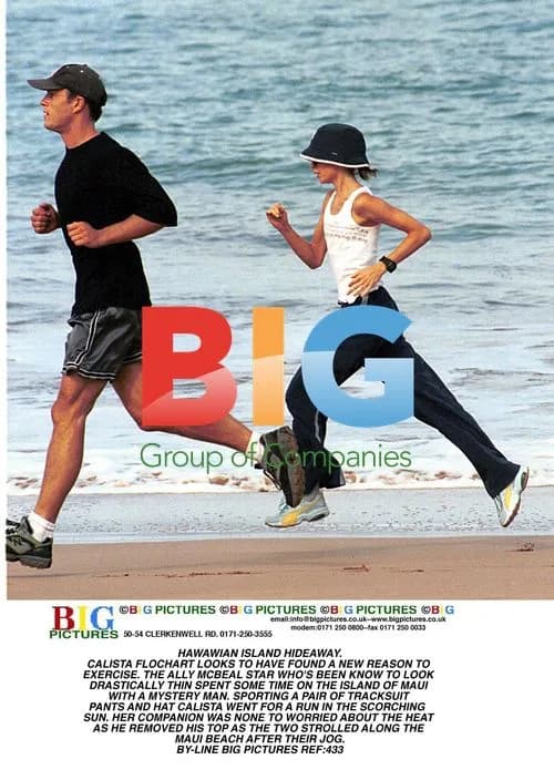 Calista Flockhart Exercises in Maui