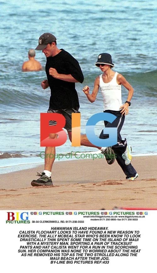Calista Flockhart Spotted on Maui Beach