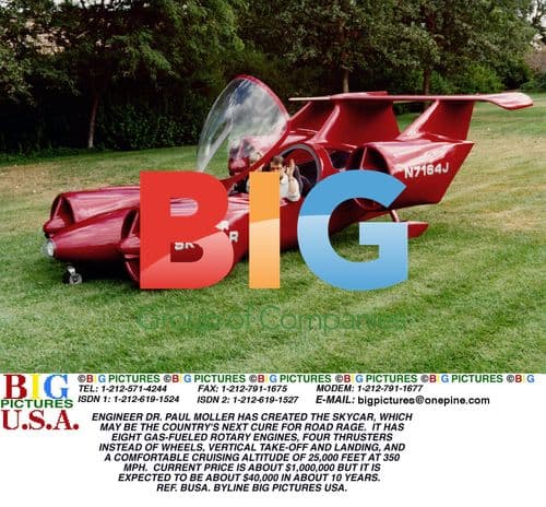 Engineer Dr. Paul Moller's Skycar