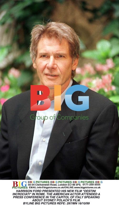 Harrison Ford Presents New Film 'Destini Incrociati' in Rome