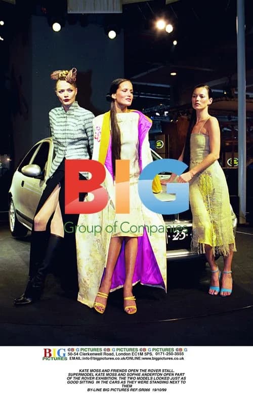 Kate Moss and Sophie Anderton open Rover stall