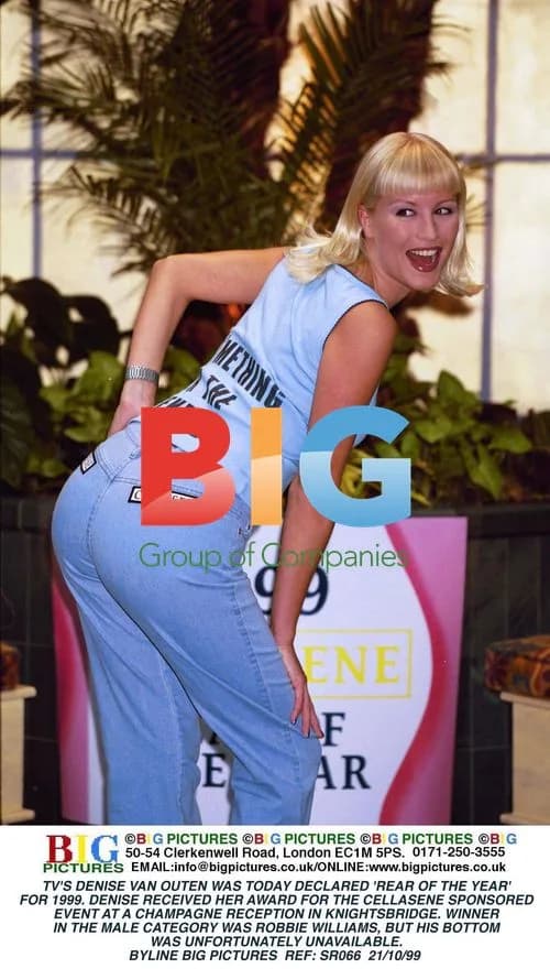 Denise Van Outen Named "Rear of the Year" 1999