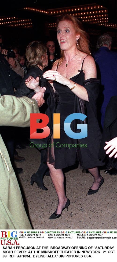 Sarah Ferguson at Broadway Opening of "Saturday Night Fever"
