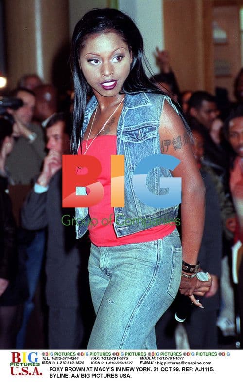 Foxy Brown at Macy's in New York